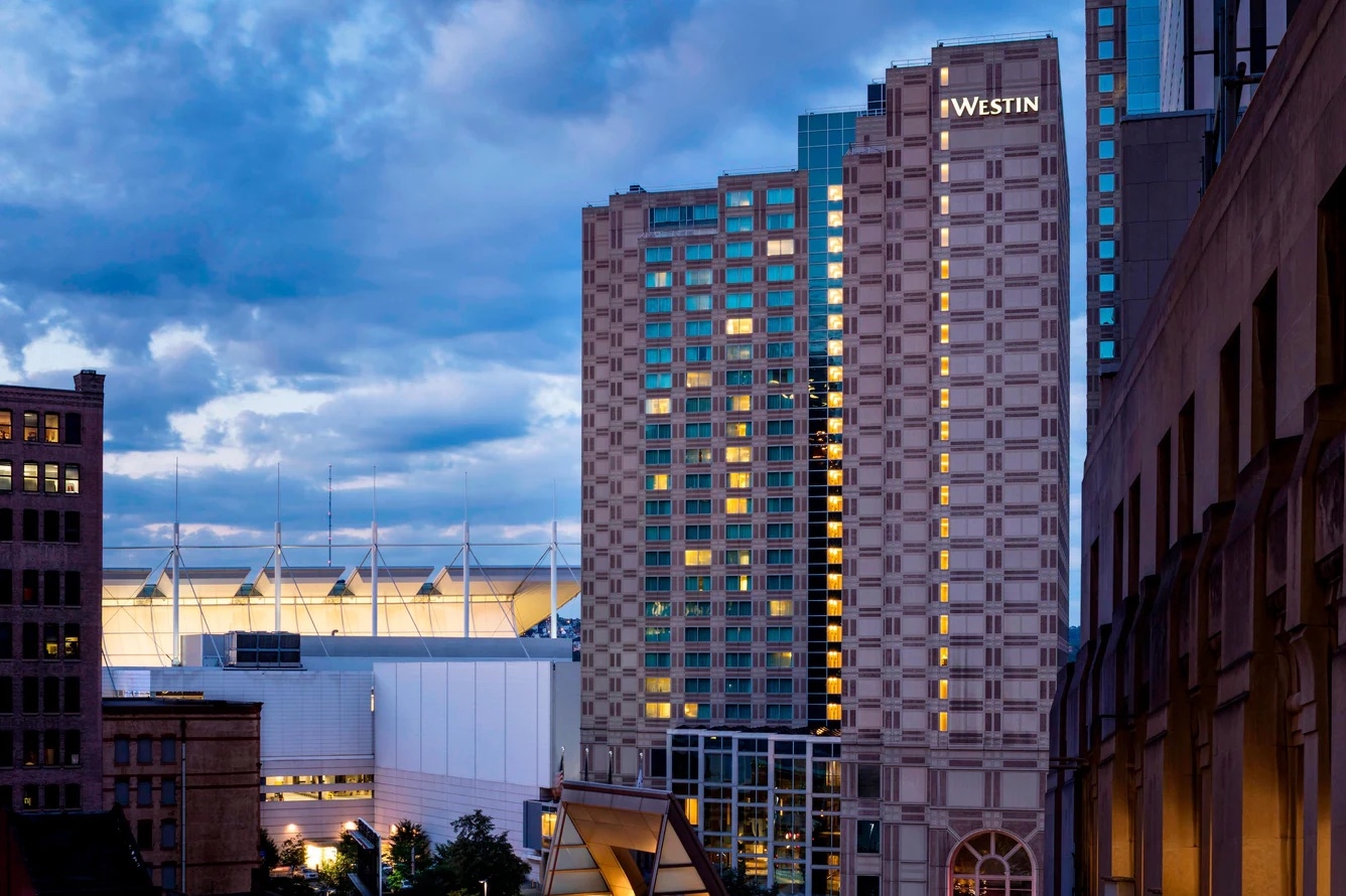 Exterior of the Westin Pittsburgh Hotel